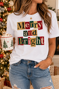 Merry and Bright Christmas Tee